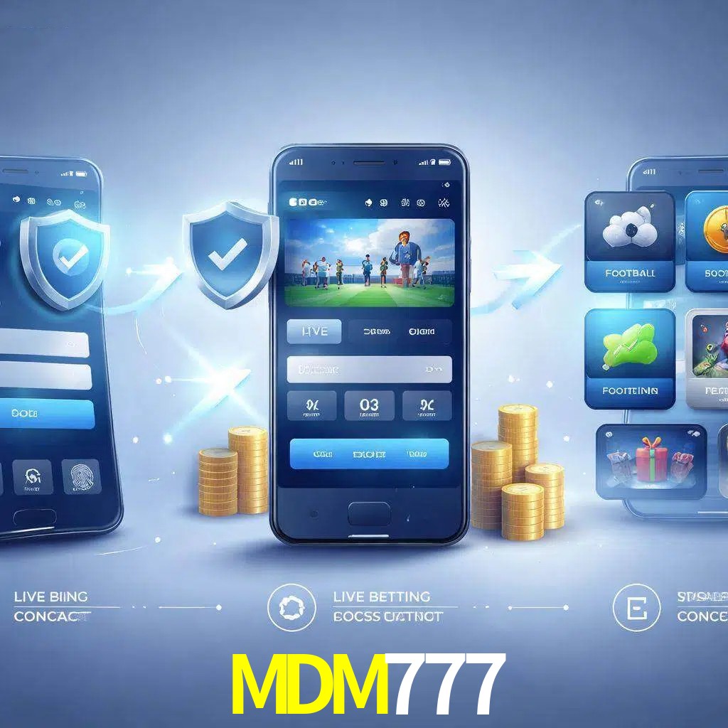 Pasos de acceso a la app MDM777 en pantalla de teléfono móvil